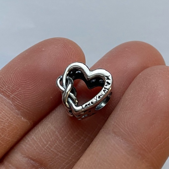 NWOT Love You Mum Infinity Heart Charm Jewelry Silver 925 - Picture 5 of 9